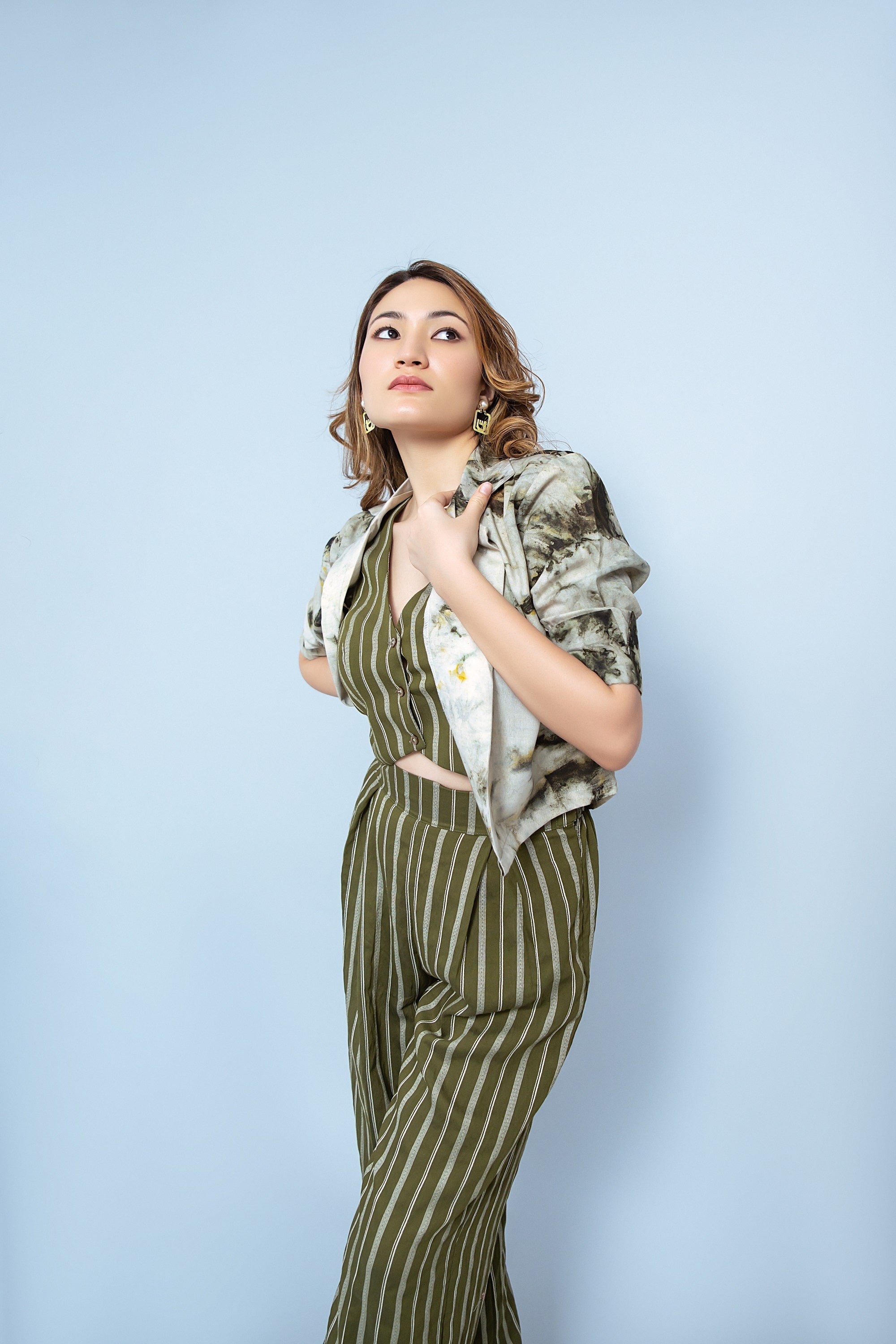 Tie Dye With Stripe 3 Piece Set (Combo)