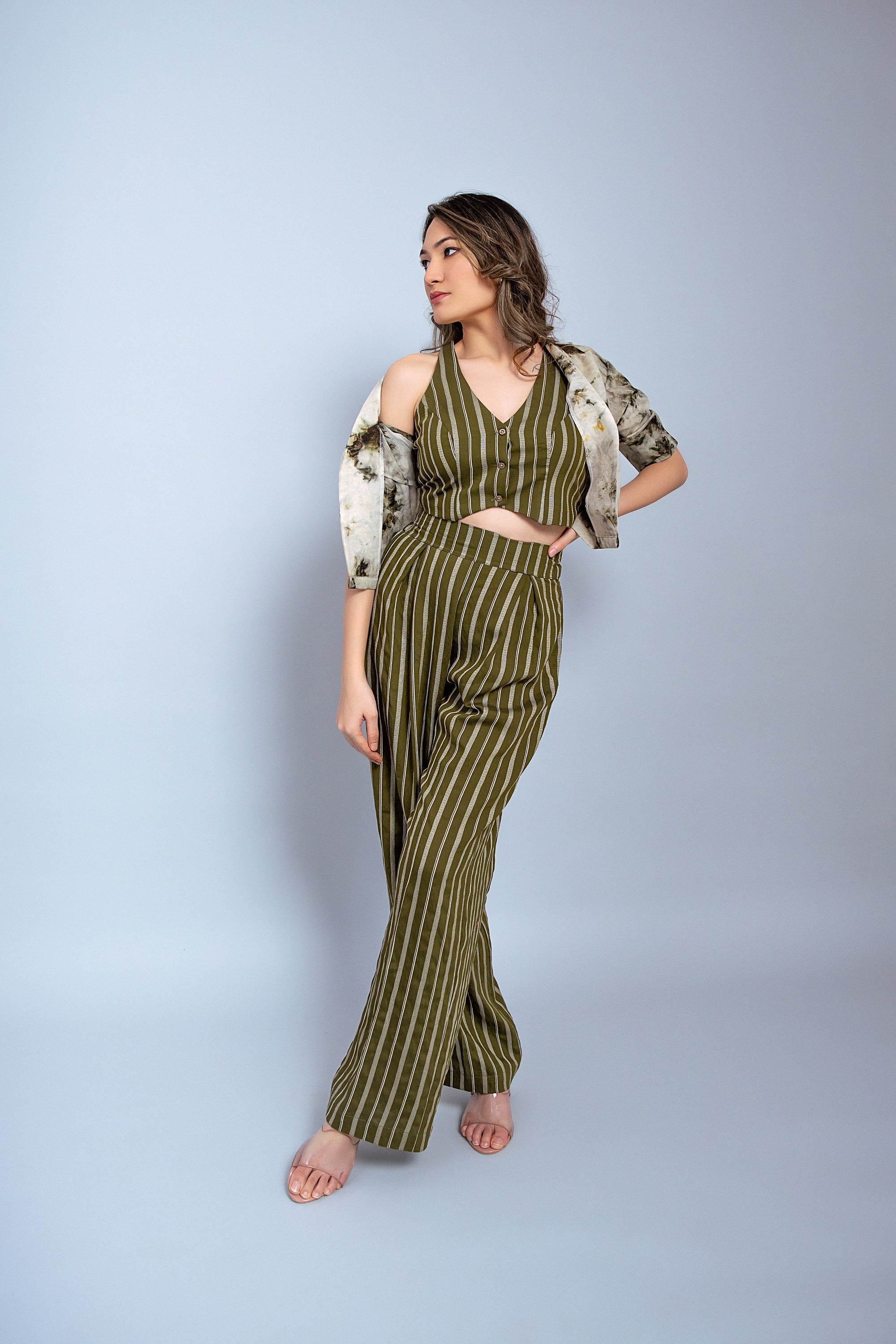Tie Dye With Stripe 3 Piece Set (Combo)