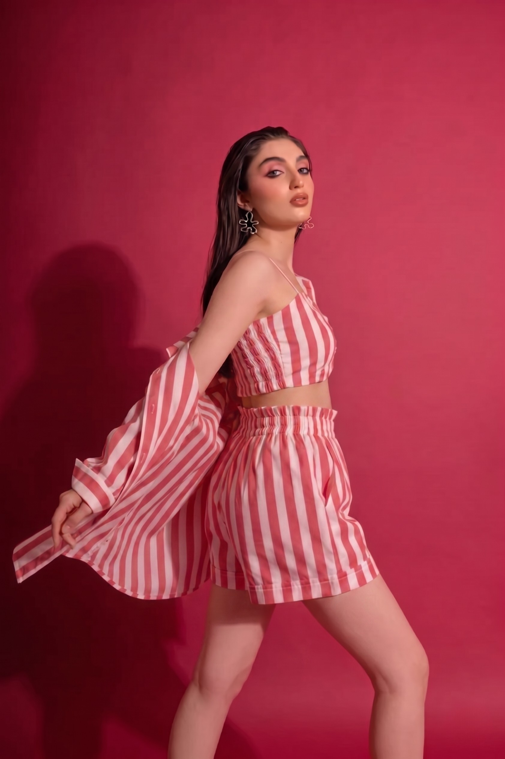 Pink Stripe 3 Piece Co-ord