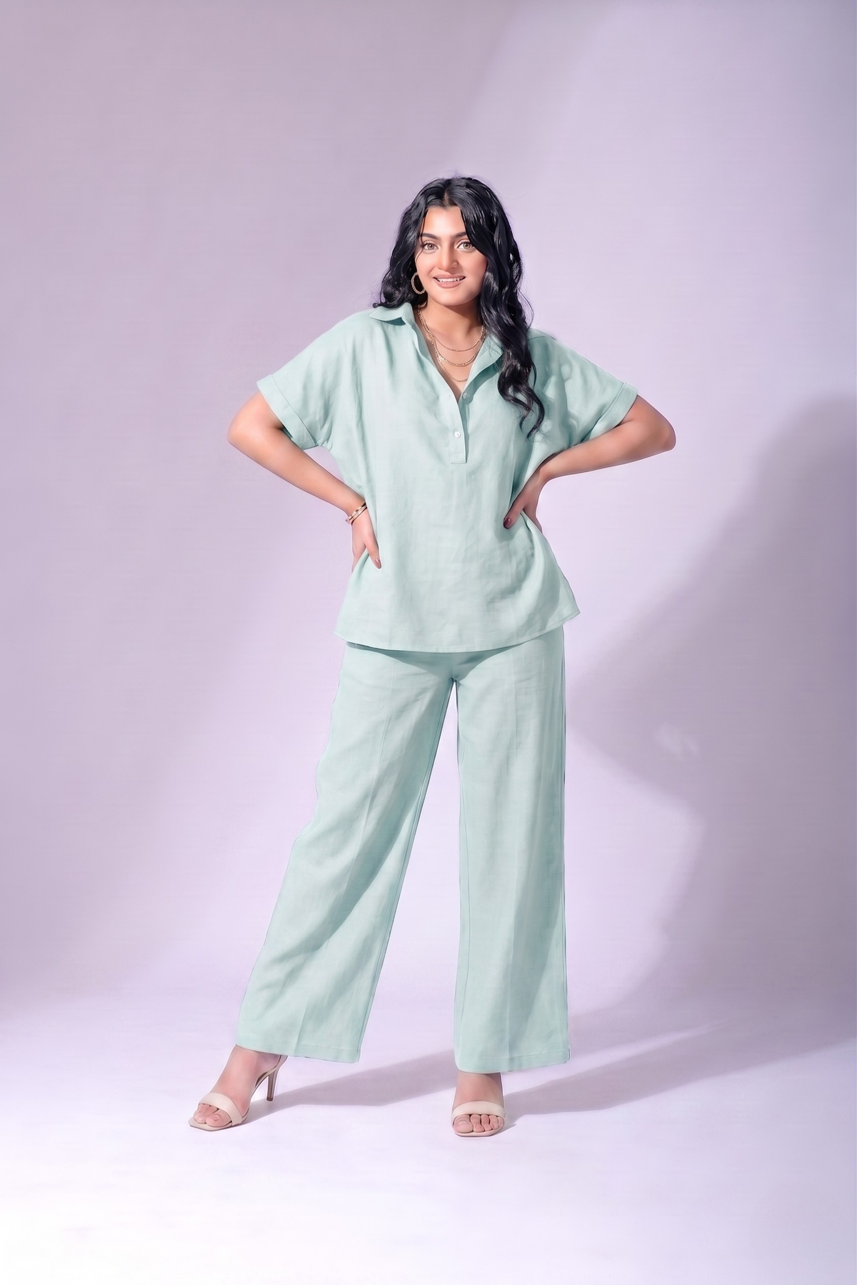 Mint Breeze Linen Co-Ords