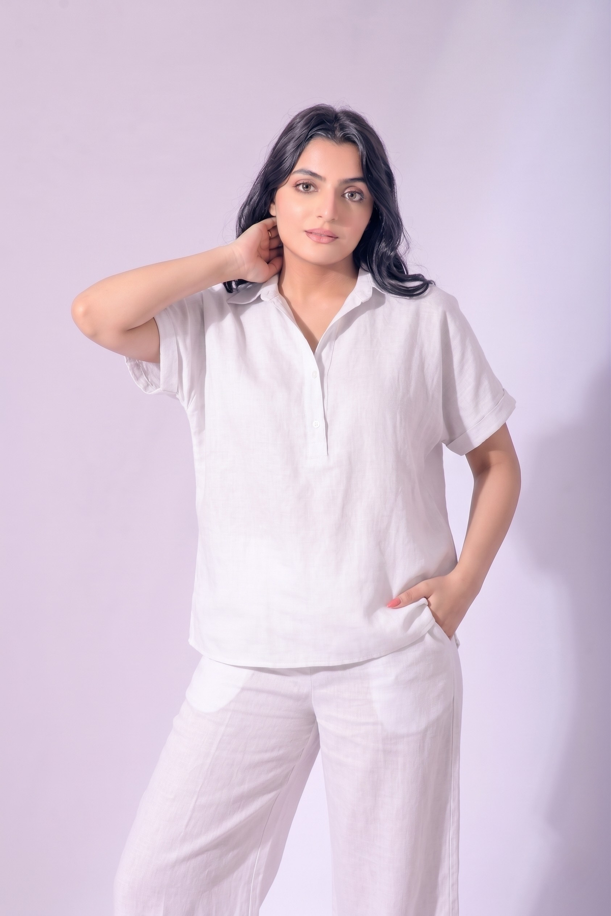 Cloud Drift Linen Co-Ords