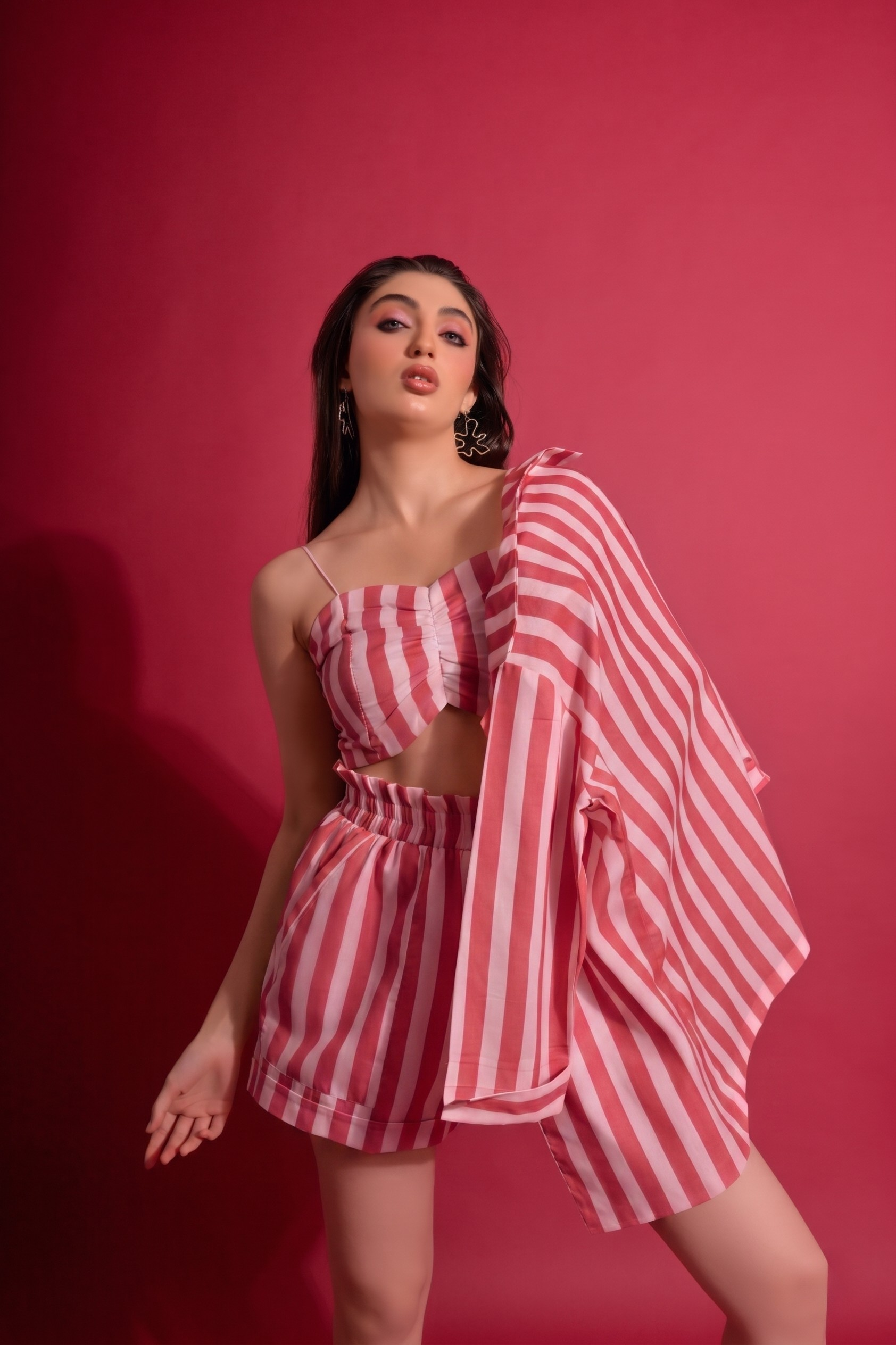 Pink Stripe 3 Piece Co-ord